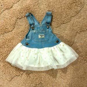 6M Tulle Denim Dress